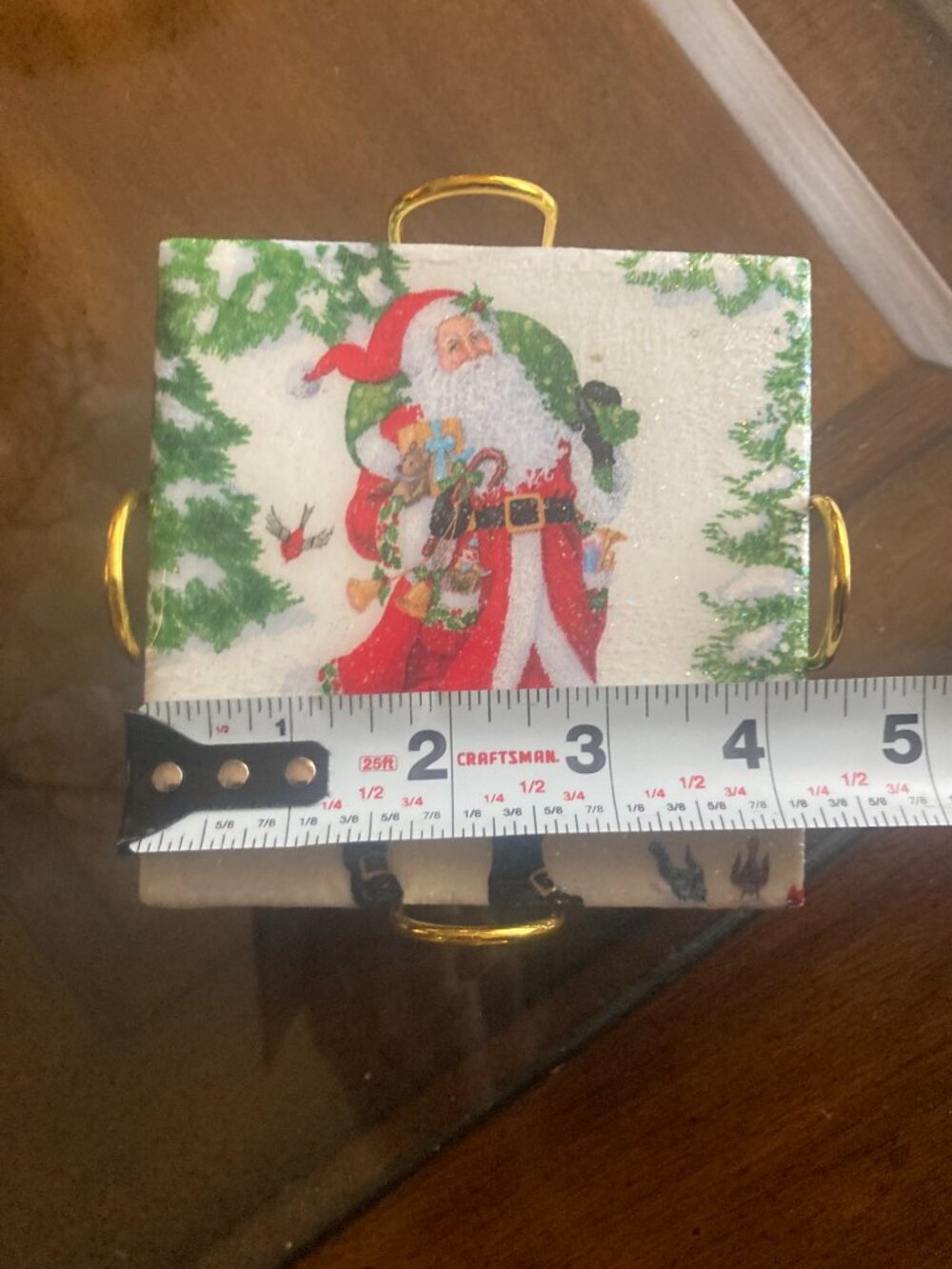 Christmas Santa Coasters Set of 4 - Picture 4 of 4